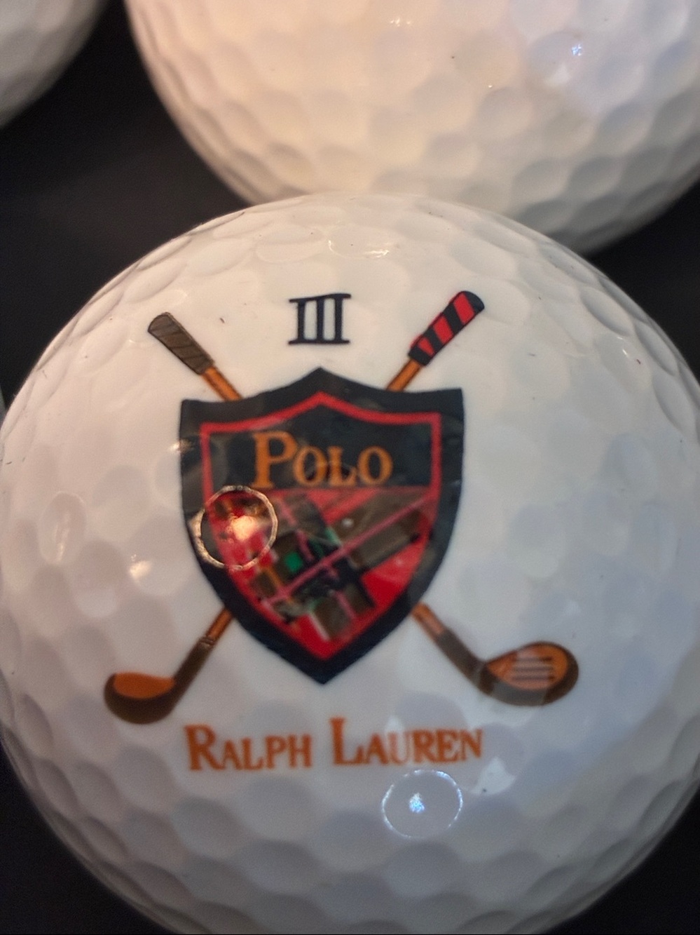 NIB VINTAGE POLO RALPH LAUREN 6 WHITE SURLYN 90 COMPRESSION GOLF BALLS BOX SET - Picture 4 of 8